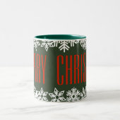 Nog een Red Meh.rry Kerstmis Tweekleurige Koffiemok (Center)