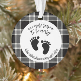 Nog een reden om de aankondiging van een zwangersc ornament