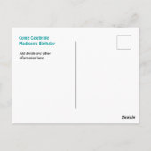 Nog een reis rond de zon Boho verjaardagsuitnodigi Briefkaart (Achterkant)