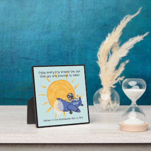 Nog een reis rond de zon fotoplaat