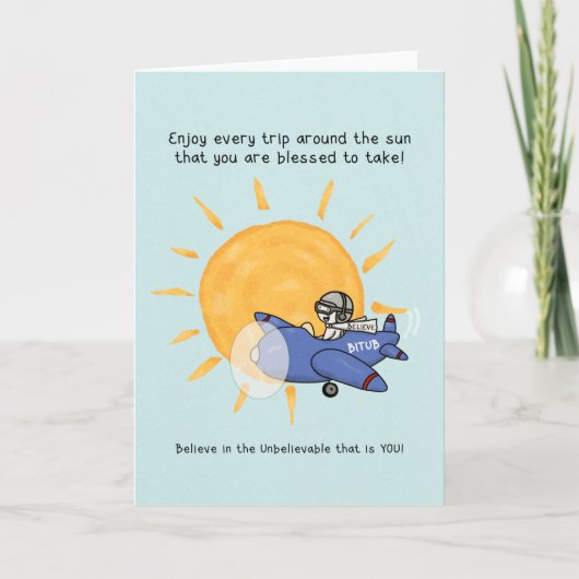 Nog een reis rond de zon kaart (Voorkant)