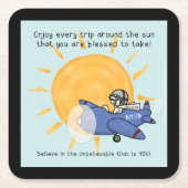 Nog een reis rond de zon kartonnen onderzetters (Voorkant)