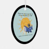 Nog een reis rond de zon metalen ornament (Voorkant Rechts)