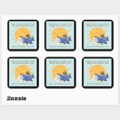 Nog een reis rond de zon vierkante sticker (Vel)