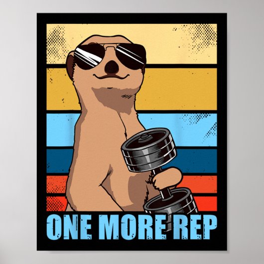 Nog een Rep Gewicht Sport Workout Gym Grappig Body Poster (Voorkant)