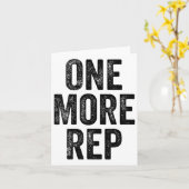 Nog een Rep Gym Gewichtheffer Bodybuilder Kaart (Gele Bloem)