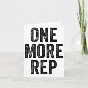 Nog een Rep Gym Gewichtheffer Bodybuilder Kaart
