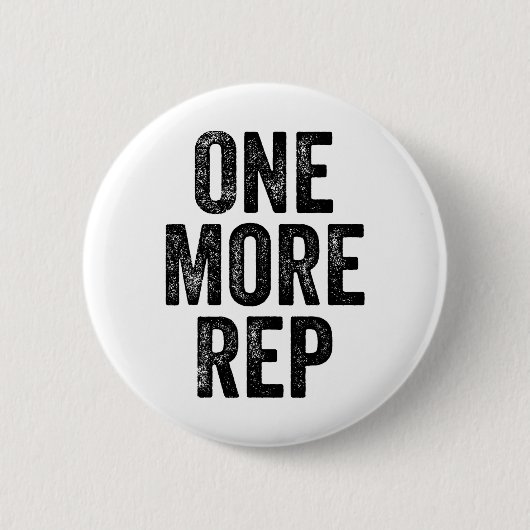 Nog een Rep Gym Gewichtheffer Bodybuilder Ronde Button 5,7 Cm (Voorkant)