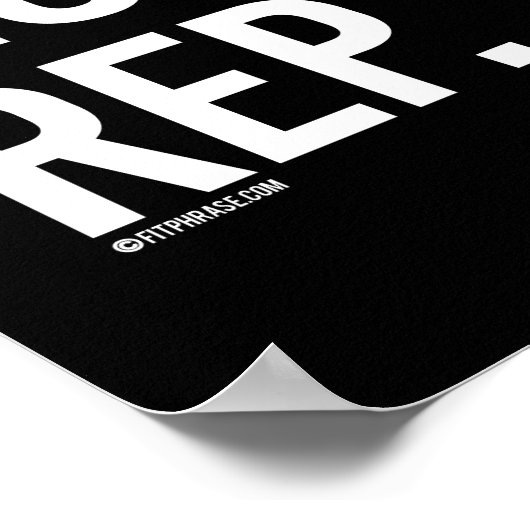 Nog een rep - Gym Humor -.png Poster (Hoek)