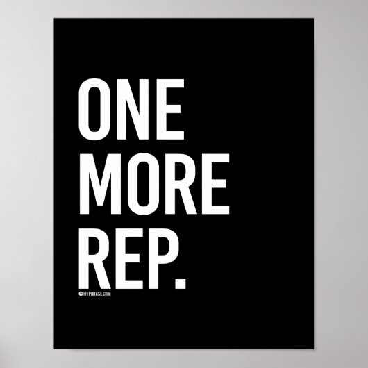Nog een rep - Gym Humor -.png Poster (Voorkant)