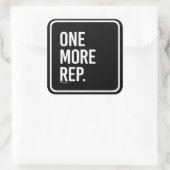 Nog een rep - Gym Humor -.png Vierkante Sticker (Tas)