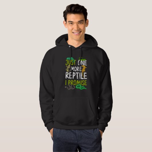 Nog een reptiel dat ik beloof dat Snake Lizard Gec Hoodie (Voorkant volledig)