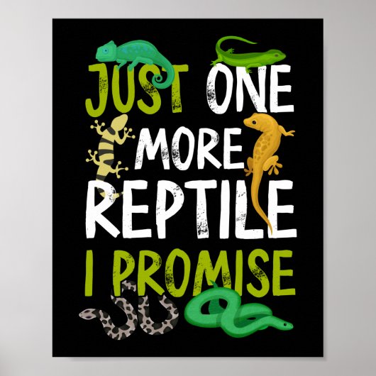 Nog een reptiel dat ik beloof dat Snake Lizard Gec Poster (Voorkant)