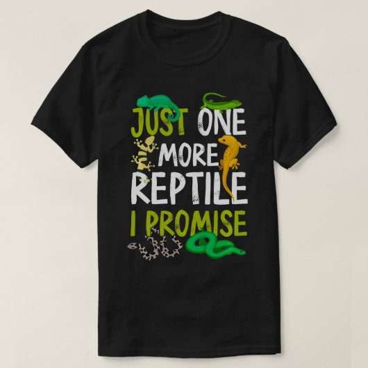 Nog een reptiel dat ik beloof dat Snake Lizard Gec T-shirt (Design voorkant)