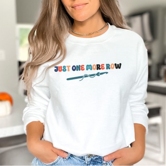 Nog één rij gehaakte sweatshirt cadeau