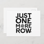 Nog een rij | Knitter Gift Briefkaart (Voorkant / Achterkant)