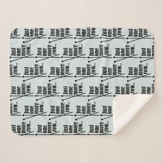 Nog één rij - sherpa deken (Voorkant (horizontaal))