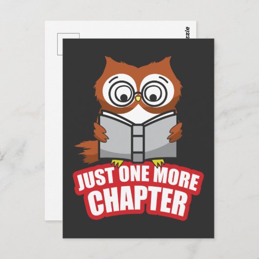 Nog een Schattigee uilenlezer Briefkaart (Voorkant / Achterkant)