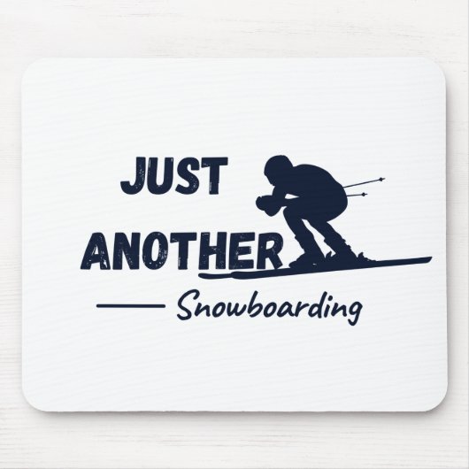 Nog een sneeuwboardstoel muismat (Voorkant)