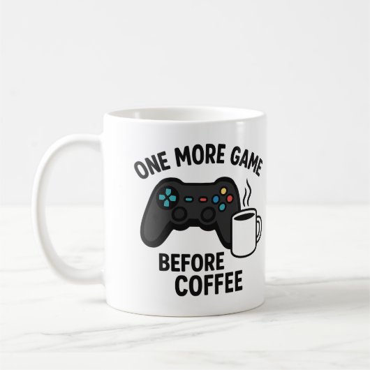 "Nog een spel voor de koffie" Gaming Mok (Links)