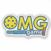 Nog een spelletje Pickleball Sticker (Voorkant)