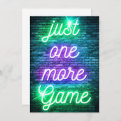 Nog één spelletje spelen kaart (Voorkant / Achterkant)