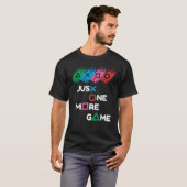 Nog één spelletje zwart t-shirt (Voorkant volledig)