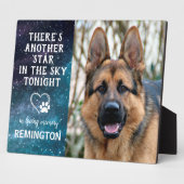 Nog een ster aan de hemel - Aangepaste herdenking Fotoplaat (Zijkant)