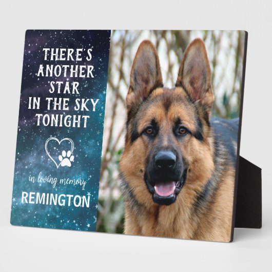 Nog een ster in de lucht - Aangepaste herinnering  Fotoplaat (Zijkant)