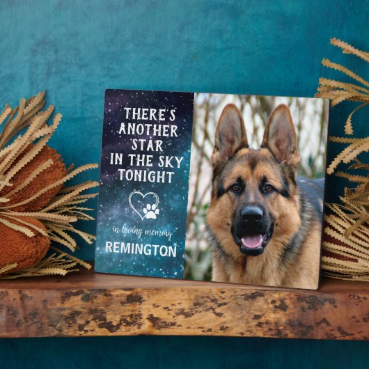 Nog een ster in de lucht - Aangepaste herinnering  Fotoplaat (Zijkant)
