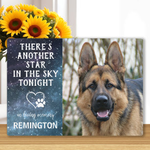 Nog een ster in de lucht - Aangepaste hond huisdie Fotoplaat