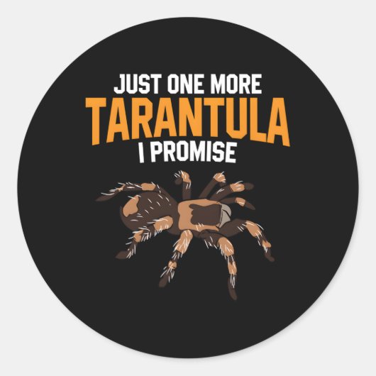 Nog een Tarantula die ik beloof spin Ronde Sticker (Voorkant)