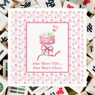 Nog een Tegel… Nog een glaasje Mahjong Drink Grapp Servet