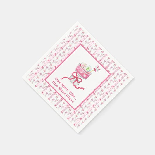 Nog een Tegel… Nog een glaasje Mahjong Drink Grapp Servet (Hoek)