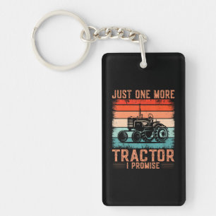 Nog één tractor ik beloof grappige tractorlandbouw sleutelhanger
