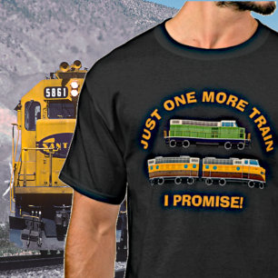 Nog een trein, dat beloof ik. Diesellocomotieven T-shirt