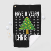 Nog een veganistische kerst golfhanddoek (Insitu)