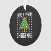 Nog een veganistische kerst ornament (voorkant)