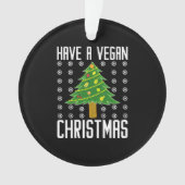 Nog een veganistische kerst ornament (voorkant)