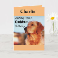 Nog een verjaardag? Golden Yaren Retriever Card