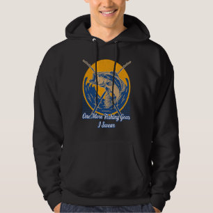 Nog één visuitrusting Ik zweer Visser Vis Humor Hoodie