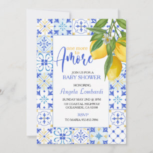 Nog één voor Amore, Italiaanse baby shower Kaart