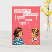 Nog één....wijn kaart (Gele Bloem)