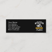 Nog een wijndrinker met een kampeerprobleem mini visitekaartje (Voorkant)