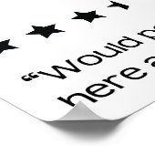 Nog eens 4 1/2 sterren Poster in de badkamer (Hoek)