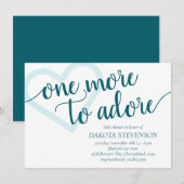 Nog eentje om te adoreren | Aqua Blauwgroen Hart B Kaart (Voorkant / Achterkant)