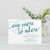 Nog eentje om te adoreren | Aqua Blauwgroen Hart B Kaart (Staand voorkant)