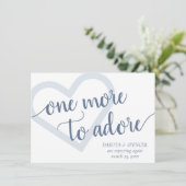 Nog eentje om te adoreren | Dusty Blue Heart Nieuw Aankondiging (Staand voorkant)