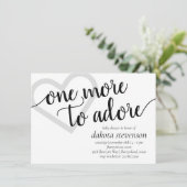 Nog eentje om te adoreren | Eenvoudig zwart Baby s Kaart (Staand voorkant)