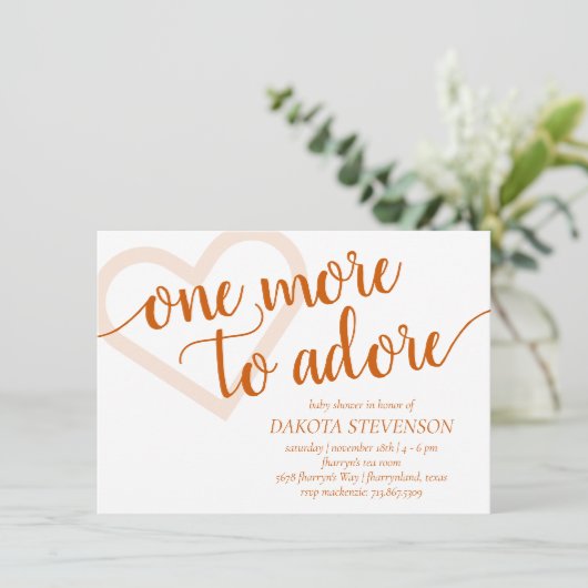 Nog eentje om te adoreren | Herfst Sinaasappel Har Kaart (Staand voorkant)